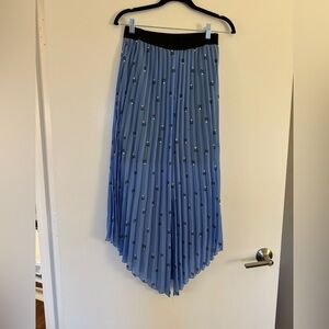Maje light blue midi skirt